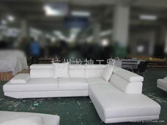 produce PU and bonded leather sofa