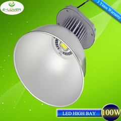 100W CE&RoHs Bridgelux chips Meanwell driver highbay light with 3 years warranty