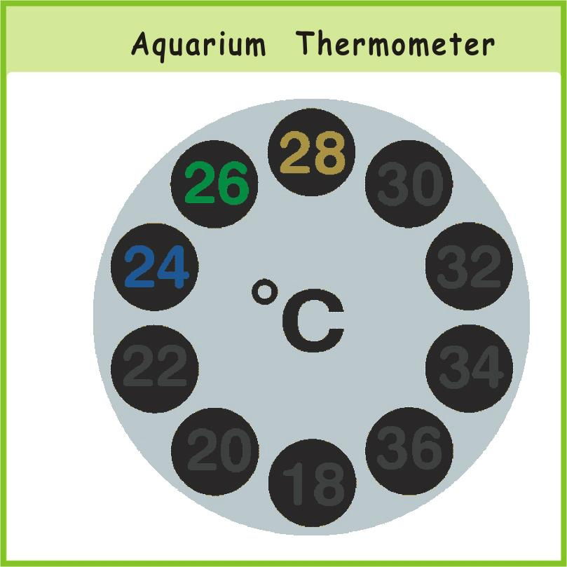 OEM Liquid Crystal Aquarium Thermometer 3