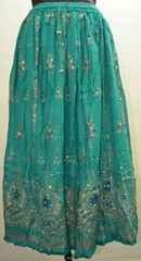 Hippie Sequin Lengha Ghagra Belly Dance Indian Skirt Boho Gypsy