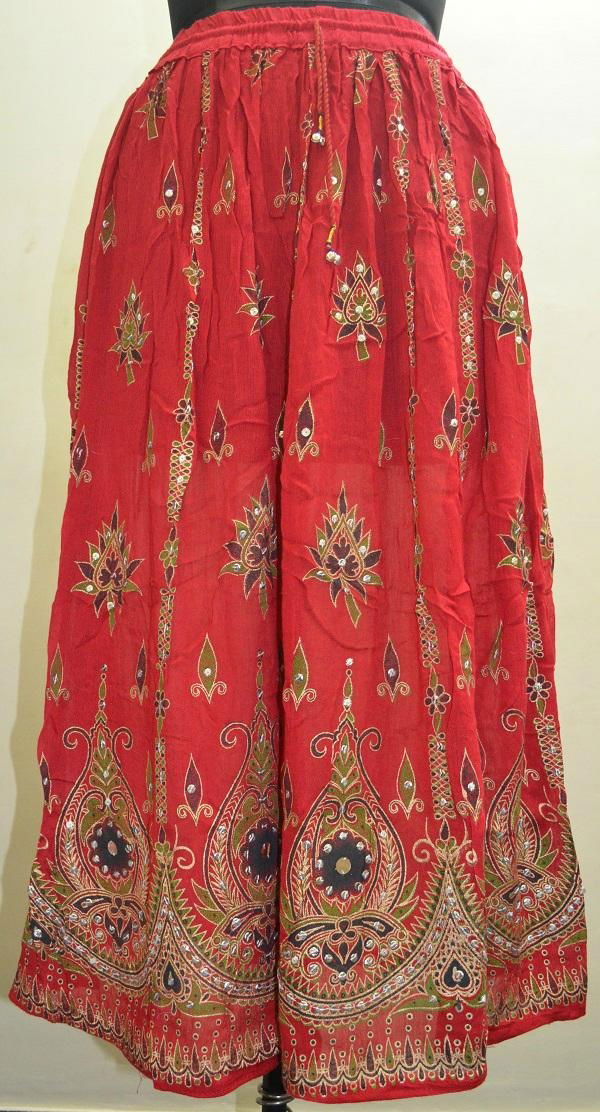 Hippie Sequin Lengha Ghagra Belly Dance Indian Skirt Boho Gypsy 2