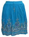 Hippie Sequin Lengha Ghagra Belly Dance Indian Skirt Boho Gypsy Mini Skirts