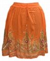 Hippie Sequin Lengha Ghagra Belly Dance Indian Skirt Boho Gypsy Mini Skirts 3