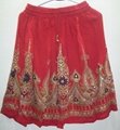 Hippie Sequin Lengha Ghagra Belly Dance Indian Skirt Boho Gypsy Mini Skirts 5