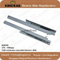 KRS05 450MM Under mount full extension soft close drawer slide