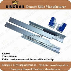 China Supplier Hot selling Undermount Soft Closing Drawer Slide