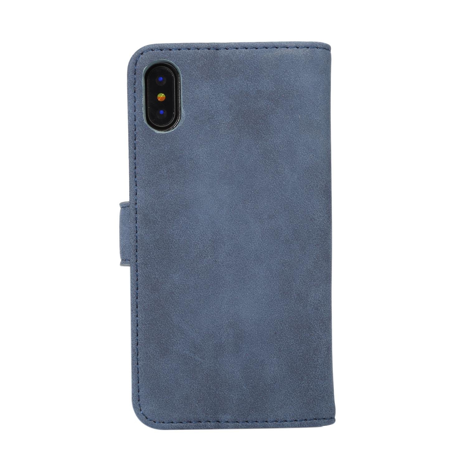 Really slick leather folio case with card slot for apple iPhone X