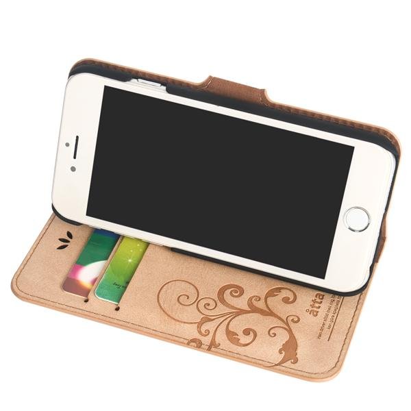 PU Leather Cell Phone Case For iPhone 6 Plus With Credit Card Holder 3