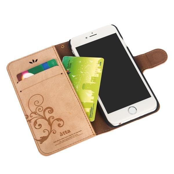 PU Leather Cell Phone Case For iPhone 6 Plus With Credit Card Holder 4