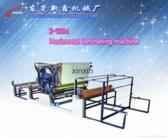 Horizontal net belt laminating machine