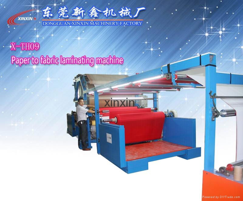 paper to fabric laminating machine