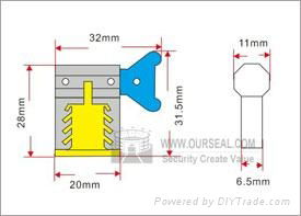 OS7009Security seals meter seals and rfid meter seals 2