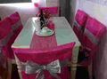 PET Nonwoven Chair Covers And Table Decorations 1