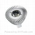 GX Die Casting Aluminium housing For 65Ra Epistar 3w mr16 led spot lighting IP40