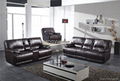 modern leather recliner sofa with high