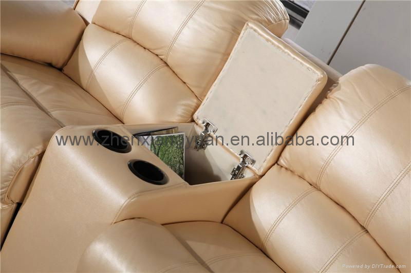 Recliner sofa,beige color reclining sofa set 2