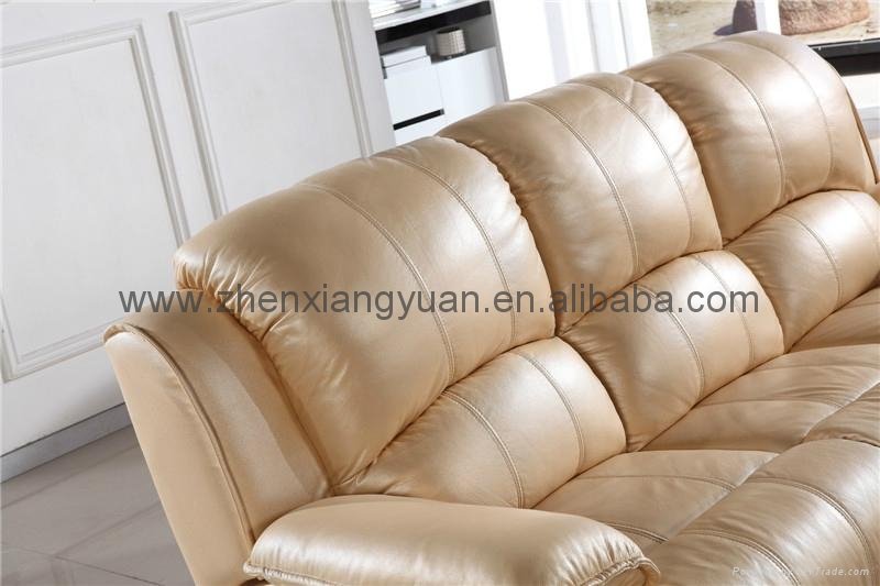 Recliner sofa,beige color reclining sofa set