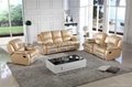 Recliner sofa,beige color reclining sofa set 3