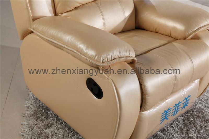 Recliner sofa,beige color reclining sofa set 4