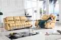 Real leather recliner sofa 3