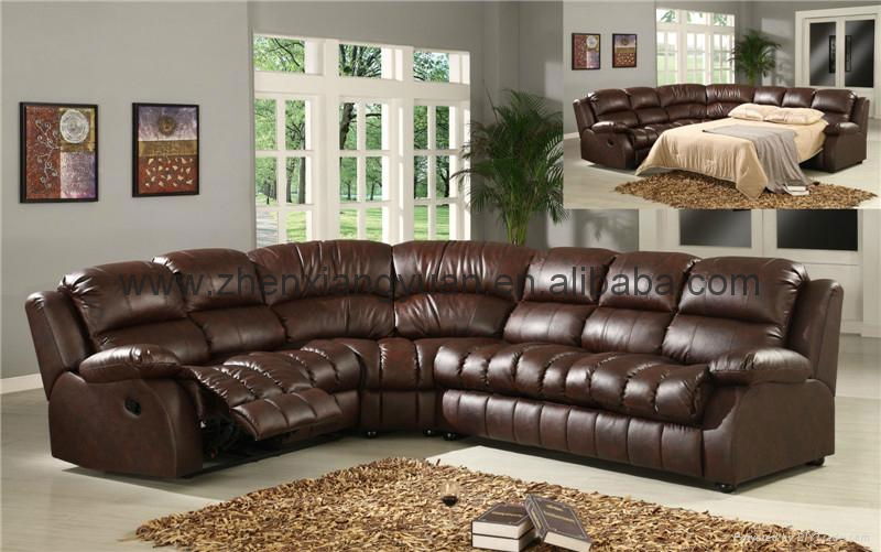 Real leather recliner sofa 5
