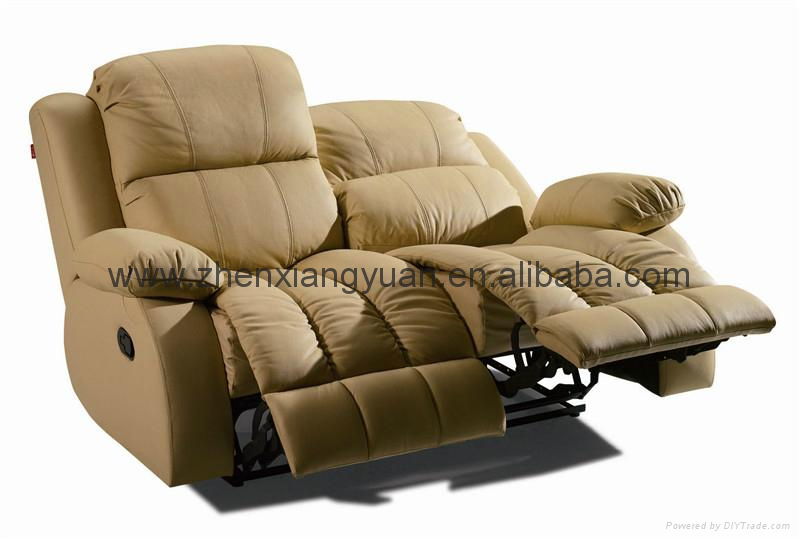 Real leather recliner sofa 4