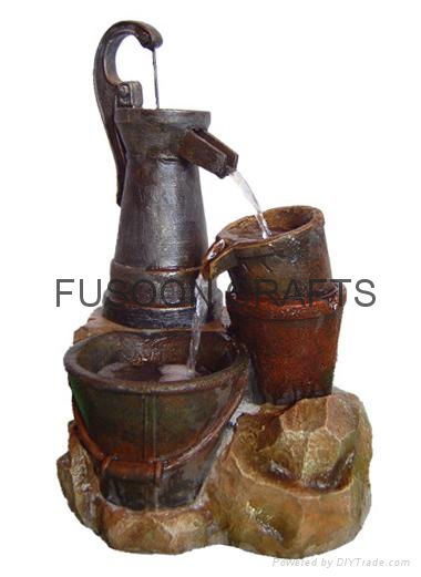 Jar fountain for outdoor or indoor 2