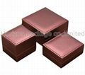 Plastic leather jewelry box 1