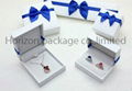 Beautiful plastic jewelry box with art paper cover 1