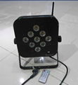 9pcs *15W 5 in 1 LED flat Battery Par