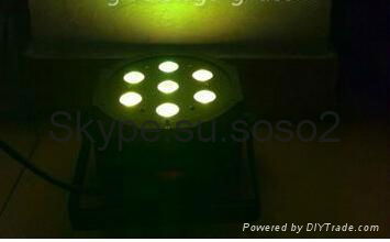 7pcs *10w 4 in 1 RGBW color LED Flat Par Light