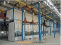 Powder coating line for complex product 2