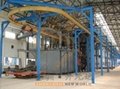 Powder coating line for complex product