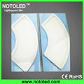 100mm quarter annulus led panel lighting 5