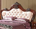 Antique America Style Solid Wood Double Bed 2