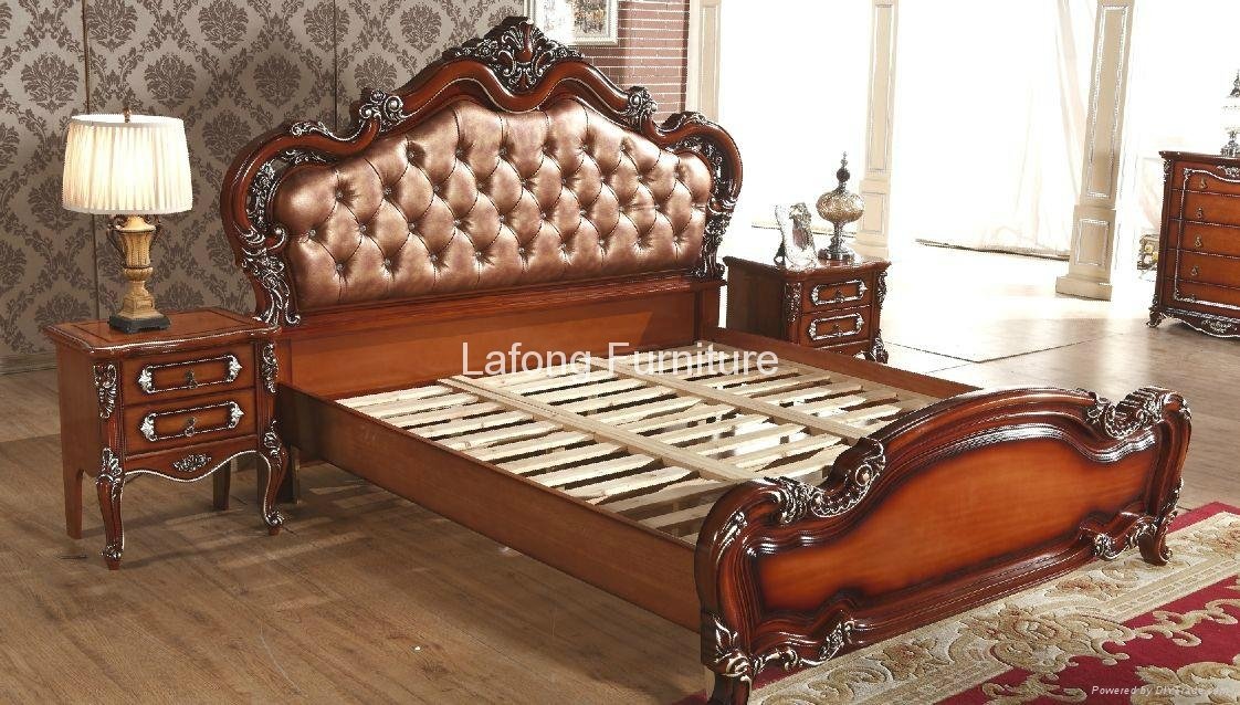 Good quatity in french style royal bedroom furniture set 2
