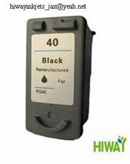 Canon PG40 black remanufacture inkjet cartridge