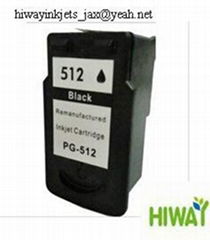 Canon PG512 black remanufacture inkjet cartridge