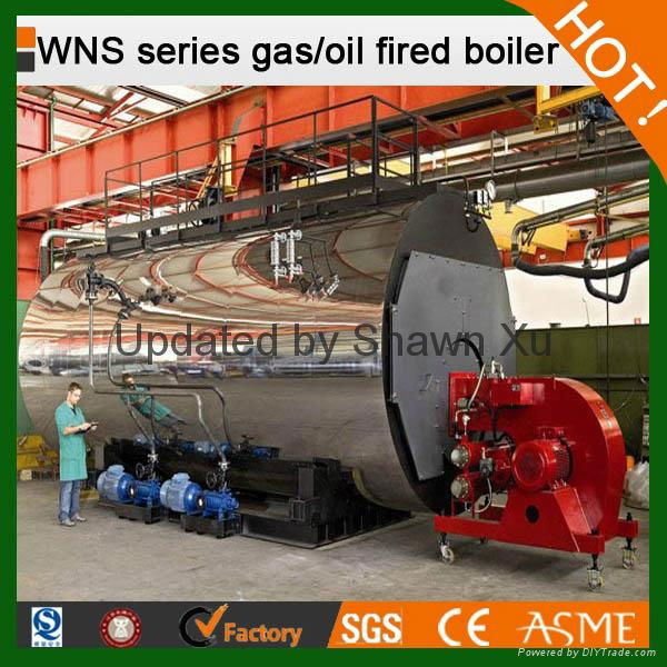 1-15 T/H Diesel Fired Boiler of WNS Series Fire Tube Type Hot Water or Steam Boi 2