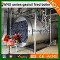 1-15 T/H Gas/ Oil Fired Boiler of WNS Series Fire Tube Type Hot Water or Steam B 3