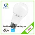 BYMEA A19 LED BULB  810Luminus  9.5w  120v 220v LED BULB a19 dimmable UL FCC 3