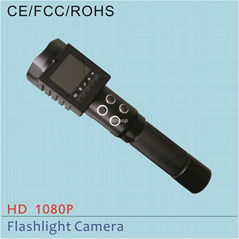 1080p wearable flashlight police camera alibaba china