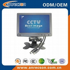 Plastic 7 inch CCTV LCD monitor