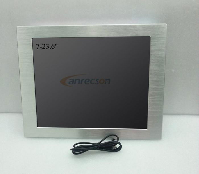 R   ed 17'' industrial embedded mount touch screen LCD monitor 2
