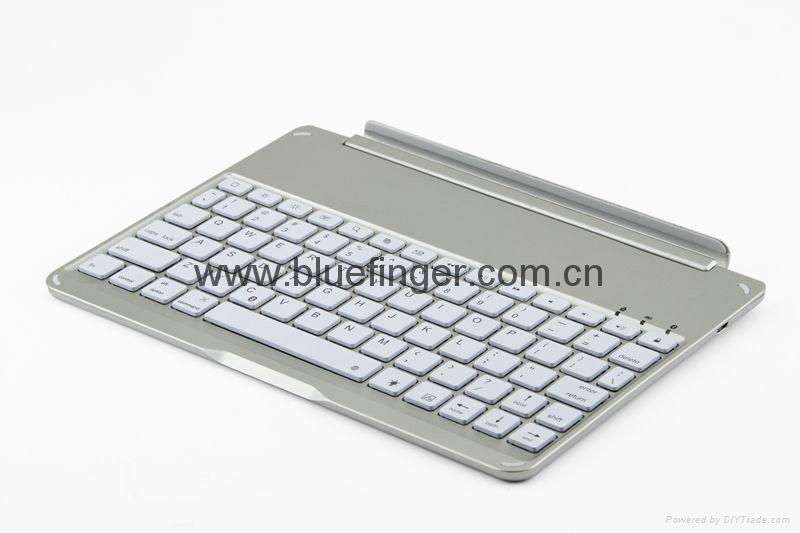iPadair Slot design automatic connecting cordless keyboard with 7 color backlit 3