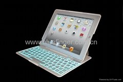 folio wireless keyboard for iPad 2/3/4 with 7 color backlit