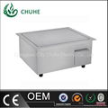 Chuhe stainless steel griddle with 220v for kitchen equipment