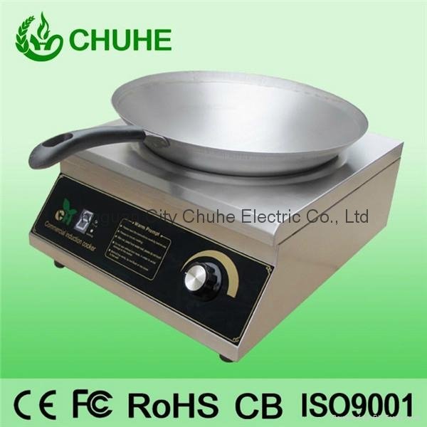 China stainless steel wok induction hob for kitchen use