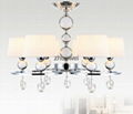 New European fabric chandelier modern minimalist high-grade  lamp 3
