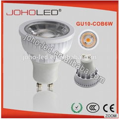 HIGH QUALITY 6W GU10 BASE BULBS GU10U COB LED SPOT LIGHTS FOR HOME